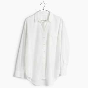 Madewell Oversized Boyshirt in Pure White size XS